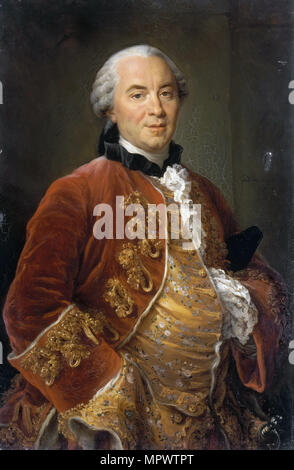 Portrait du naturaliste Georges-Louis Leclerc, Comte de Buffon (1707-1788), 1761. Banque D'Images