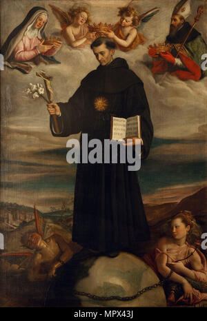 Saint Nicolas de Tolentino, 1588. Banque D'Images