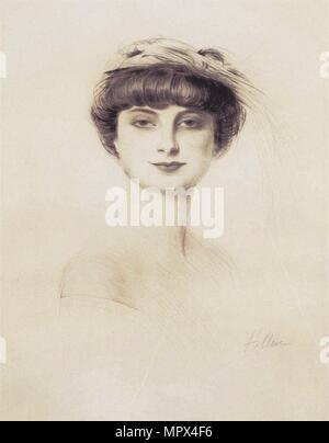 Portrait de Anna-Elisabeth, Comtesse Mathieu de Noailles (1876-1933). Banque D'Images