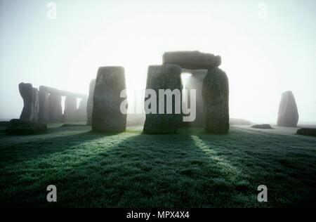 Stonehenge, Wiltshire, 2004. Artiste : James O Davies. Banque D'Images