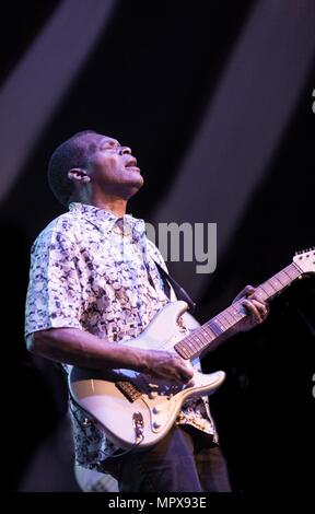 Robert Cray, 2014. Artiste : Alan John Ainsworth. Banque D'Images