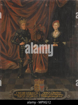 Le roi Frédéric I de Danemark (1471-1533) et Anna de Brandebourg (1487-1514). Banque D'Images