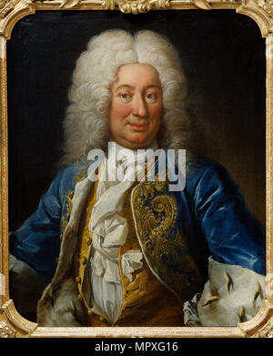 Portrait du roi Frédéric Ier de Suède (1676-1751), 1730. Banque D'Images