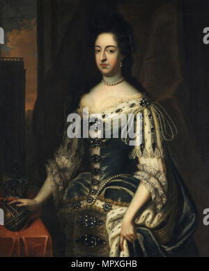 Portrait de Mary II d'Angleterre (1662-1694). Banque D'Images