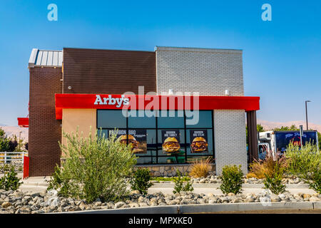 Arby's restaurant à Wheeler Ridge Tejon boutiques le long de l'autoroute Interstate 5 Californie Banque D'Images