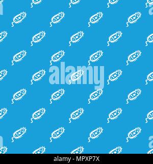 Motif bleu transparent vecteur Microbe Illustration de Vecteur