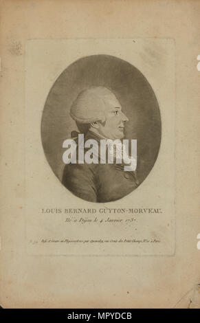 Louis Bernard Guyton de Morveau (1737-1816), années 1790. Banque D'Images