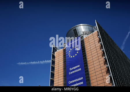 Bruxelles, Belgique. 25 mai, 2018 .siège de la Commission européenne.Alexandros Michailidis/Alamy Live News Banque D'Images