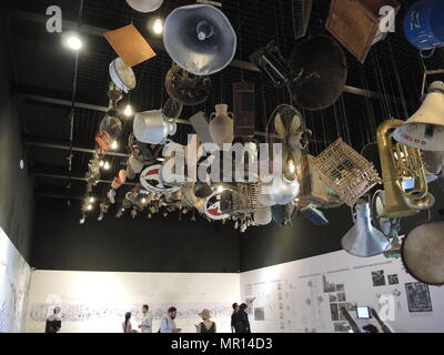 25 mai 2018, l'Italie, Venise : une vue de l'exposition dans le pavillon égyptien à la 16e Biennale de Venise en architecture. La Biennale est ouverte au public du 26 mai au 25 novembre 2018. Photo : Lena Klimkeit/dpa Banque D'Images