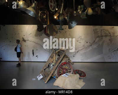 25 mai 2018, l'Italie, Venise : une vue de l'exposition dans le pavillon égyptien à la 16e Biennale de Venise en architecture. La Biennale est ouverte au public du 26 mai au 25 novembre 2018. Photo : Lena Klimkeit/dpa Banque D'Images