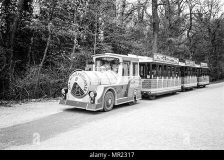 Road train au Zoo de Schönbrunn, Maxingstraße, Vienne, Autriche, Europe Banque D'Images