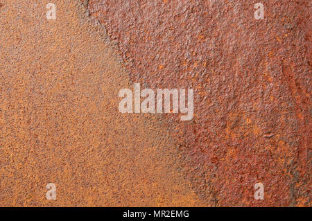 La corrosion du fer rouillé texture background Banque D'Images