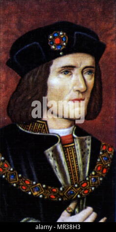 Portrait du roi Richard III (1452-1485) Roi d'Angleterre et le dernier roi de la maison de York et le dernier de la dynastie Plantagenêt. En date du 20e siècle Banque D'Images