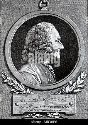 Portrait de Jean-Philippe Rameau (1683-1764) L'un des plus importants compositeurs français et théoriciens de la musique de l'ère Rocco. En date du 18e siècle Banque D'Images