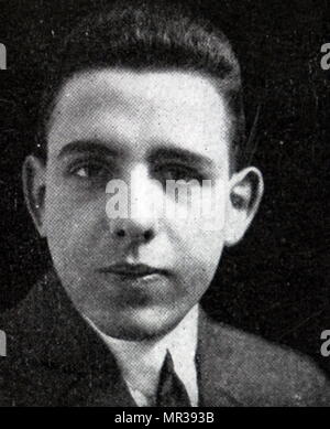 Portrait photographique de Francis Poulenc (1899-1963), un compositeur et pianiste français. En date du 20e siècle Banque D'Images