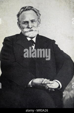 Photographie d'Ivan Pavlov (1849-1936) un physiologiste russe surtout connu pour son travail dans le conditionnement classique. En date du 20e siècle Banque D'Images