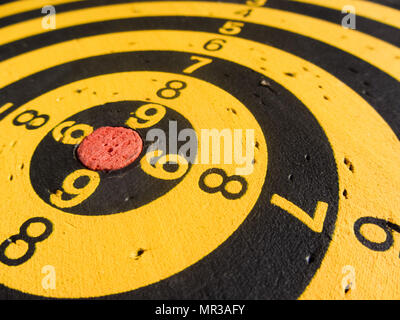 Vue diagonale d'un employé de fléchettes Banque D'Images