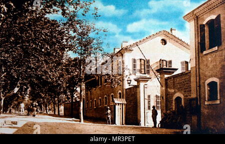 Légion étrangère française siège à Casserne, Algérie 1900 Banque D'Images