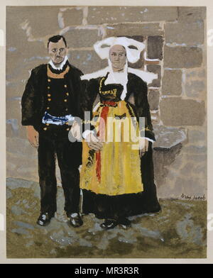 La Côte, peint en 1927, par Max Jacob (1876 - 5 mars 1944), poète, peintre, écrivain, et critique. Banque D'Images