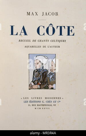 La Côte, peint en 1927, par Max Jacob (1876 - 5 mars 1944), poète, peintre, écrivain, et critique. Banque D'Images