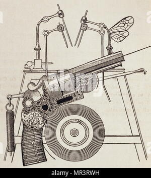 Illustration par Max Ernst, pour "isfortunes des Immortels'. par Paul Éluard. Cette image illustre le poème d'Éluard 1922 surréaliste Banque D'Images