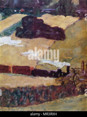 Le train' 1909 de Pierre Bonnard (1867 -1947), peintre français et membre fondateur de l'Postimpressionnistes groupe d'avant-garde, les peintres nabis Banque D'Images