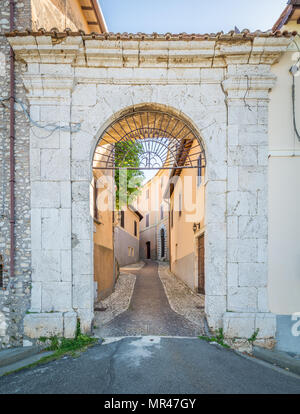 Vue panoramique à Fara in Sabina, village dans la province de Rieti, Latium, Italie. Banque D'Images