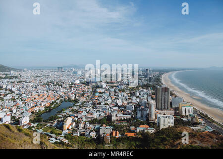 Vue aérienne de Vung Tau, Vietnam la mer près de la ville Banque D'Images