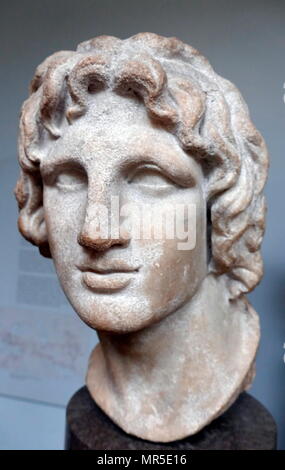 Portrait en buste d'Alexandre le Grand, 356-323 BC. Peut-être même d'Alexandria - 2e siècle avant J.-C. lst Banque D'Images