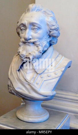 Buste en marbre représentant le roi de France, Henri IV par Marie-Anne Collot 1748-1821. Banque D'Images