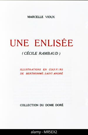 Clio (1900) ; page de titre du livre de l'auteur français, Anatole France. Anatole France (1844 - 1924), est un poète, journaliste, et écrivain. Banque D'Images