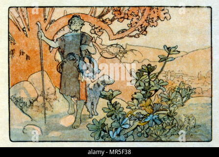 Illustration par Alphonse Mucha de 'Clio' une œuvre de l'auteur français Anatole France ; 1900. Mucha (1860 - 1939), était un peintre Art Nouveau Banque D'Images