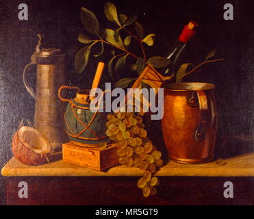 19e siècle français still life peinture. Vers 1870 Banque D'Images