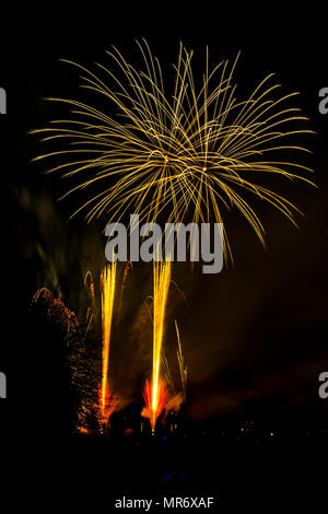 Un feu d'artifice le 5 novembre célébration de la conspiration de 1605 Banque D'Images