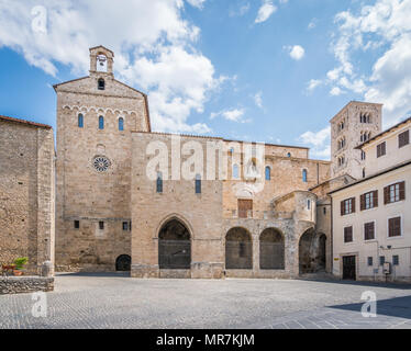 Vue panoramique à Anagni, province de Rome, Latium, Italie centrale. Banque D'Images