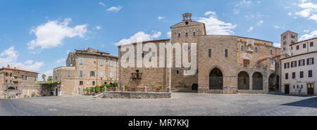 Vue panoramique à Anagni, province de Rome, Latium, Italie centrale. Banque D'Images