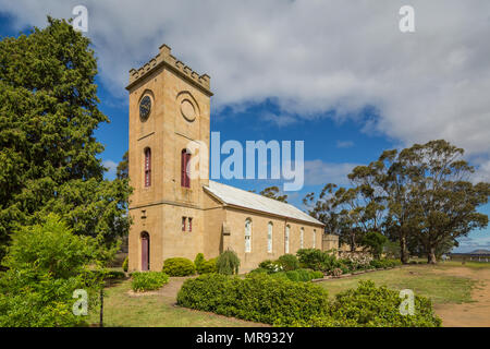 Monument historique St Luke's Anglican Church in Richmond Tasmanie, Australie Banque D'Images