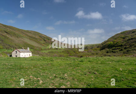 Cottage près de Hartland Quay dans le Devon Banque D'Images