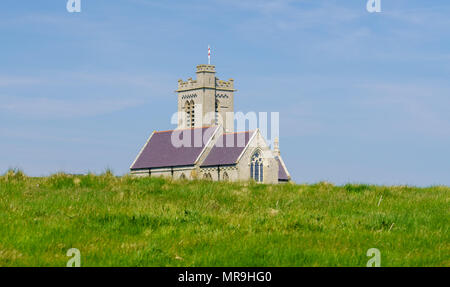 Ancienne église de l'île de Lundy off Devon Banque D'Images
