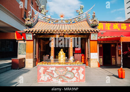 Temple du dieu de la ville de Taipei Xiahai à Taipei, Taiwan Banque D'Images