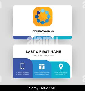 Teamspirit, carte de visite, modèle de conception pour votre entreprise, créative et moderne Carte d'identité propre Vector Illustration de Vecteur