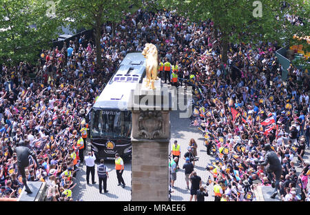 Le stade de Twickenham, London, UK. 26 mai, 2018. Aviva Premiership rugby, finale contre Exeter Sarrasins ; l'entraîneur d'Exeter arrive à Twickenham : Action Crédit Plus Sport/Alamy Live News Banque D'Images