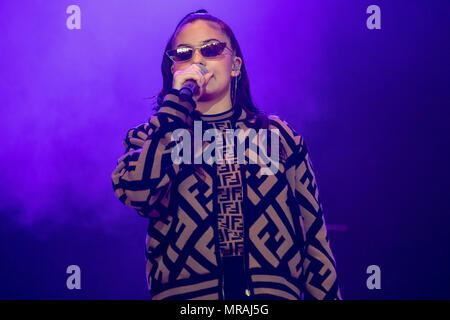 Le Pays de Galles. 26 mai 2018, Mabel effectuant dans le plus grand week-end à Singleton park, Swansea, le 5 mai 2018, le Pays de Galles.© Jason Richardson / Alamy Live News Banque D'Images