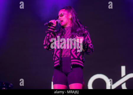 Le Pays de Galles. 26 mai 2018, Mabel effectuant dans le plus grand week-end à Singleton park, Swansea, le 5 mai 2018, le Pays de Galles.© Jason Richardson / Alamy Live News Banque D'Images