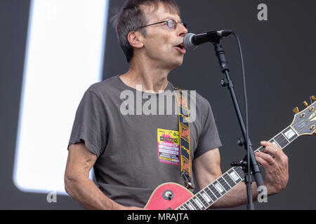 Belfast, Royaume-Uni, 26 mai 2018. Damien O'Neill s'est joint à la poser sur scène à BBC6 Music Week-end le plus grand dans l'Belfastâ Halage Titanic en Irlande du Nord. 26 mai 2018. Credit : Darron Mark/Alamy Live News Banque D'Images