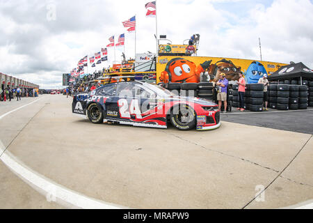26 mai 2018 : Monster Energy Cup NASCAR pilote série William Byron (24) tête de Coca-Cola 600 pratique. Concord, NC Jonathan Huff/CSM Crédit : Cal Sport Media/Alamy Live News Banque D'Images