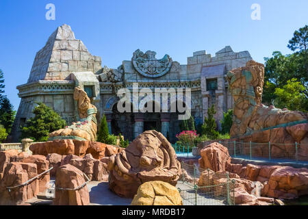 Orlando, Floride, USA - Mai 09, 2018 : Poseidon's Fury. Les Iles de l'aventure. Universel. Banque D'Images