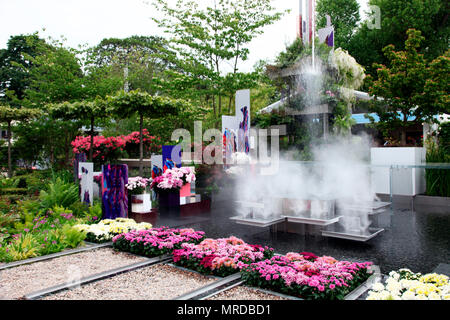 Le Jardin d'eau, Wuhan RHS Chelsea Flower Show 2018 Banque D'Images