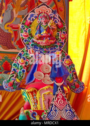 Dieu hindou Ramayana statue en ville, le Sikkim Namchi s'État en Inde, le 15 avril, 2013. Banque D'Images