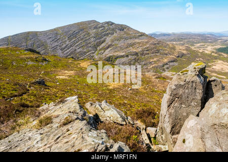 Rhinog Rhinog Fawr de Fach au milieu du Pays de Galles, Royaume-Uni Banque D'Images